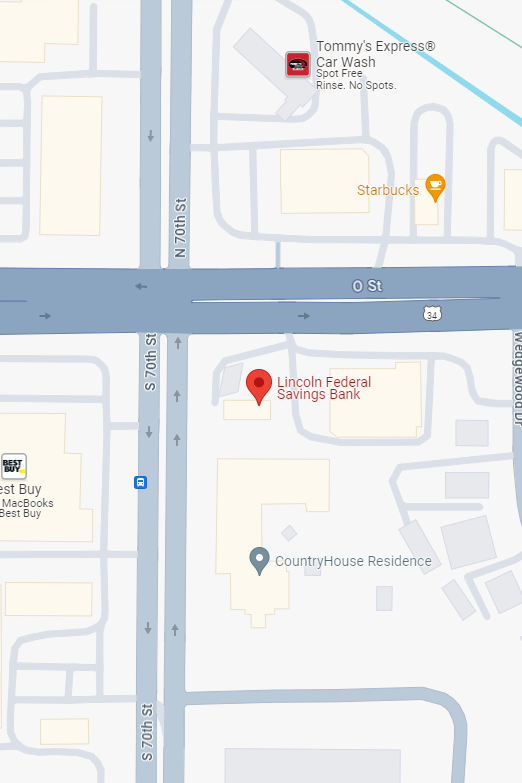 google maps screenshot showing the 70th & O location