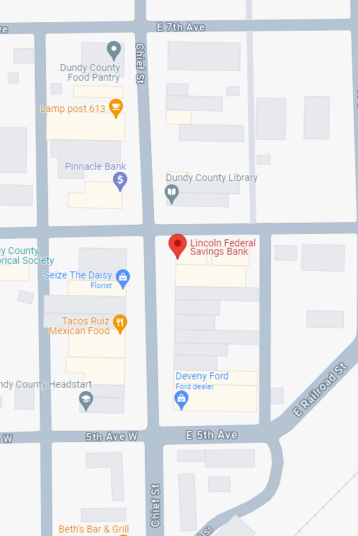 google maps screenshot showing the Benkelman location