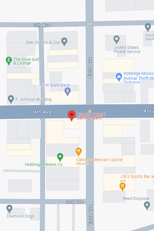 google maps screenshot showing the Holdrege location