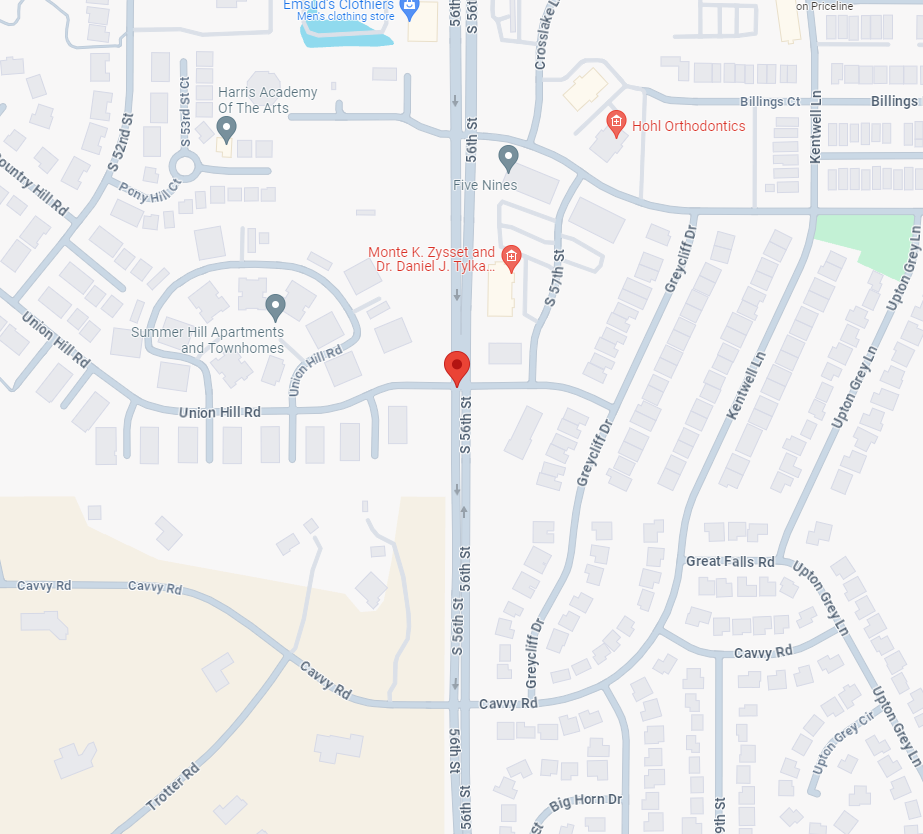 Thompson Creek lots pin on Google Maps