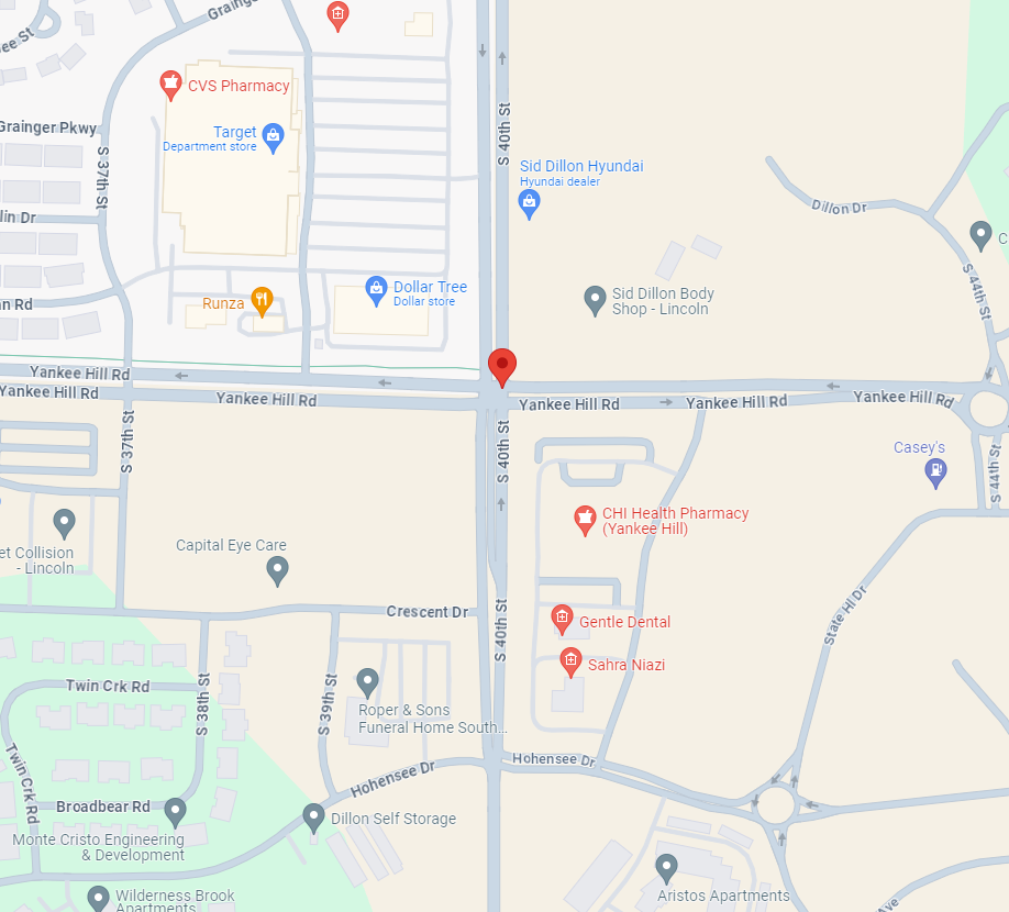 Wilderness Heights lots pin on Google Maps
